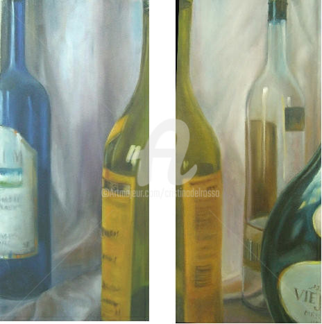 Cristina Del Rosso - Botellas de vino 1 y 2 (Wine Bottles 1 and 2)