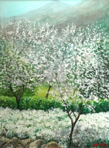 Rosas y almendros  (Roses and almond trees)
